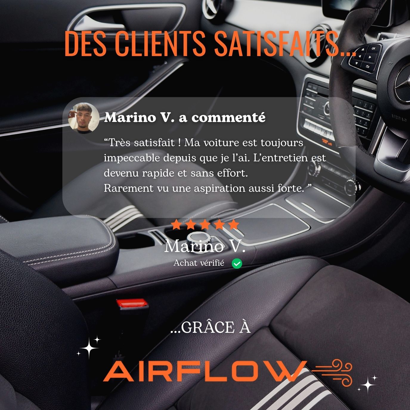 AirFlow™ -  L’aspirateur à main sans fil innovant pour voiture